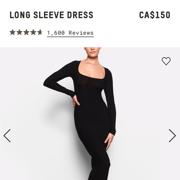 SKIMS long sleeve dress brand new - Picture 3 of 4